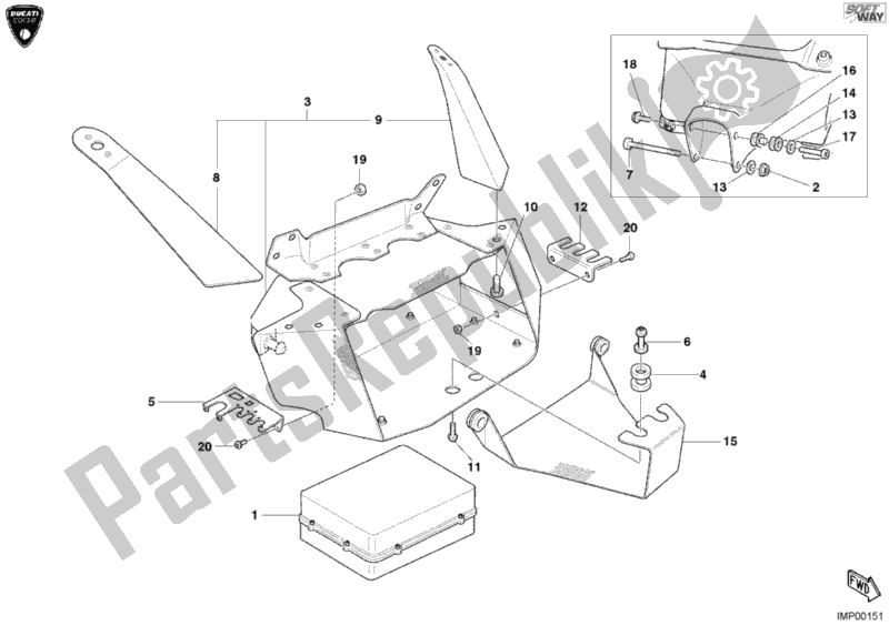 Alle onderdelen voor de Motorbesturingseenheid van de Ducati Superbike 998 RS 2003